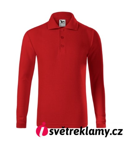 Pique Polo LS - Barva: nebesky modrá, Velikost: 158 cm/12 let