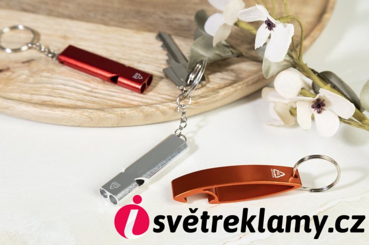 Ellopi přívěsek na klíče s otvírákem na lahve