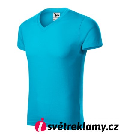 Slim Fit V-neck - Barva: bílá, Velikost: S