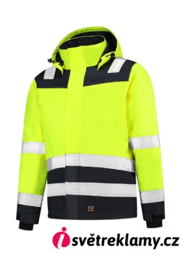 Midi Parka High Vis Bicolor - Barva: fluorescenční žlutá, Velikost: M