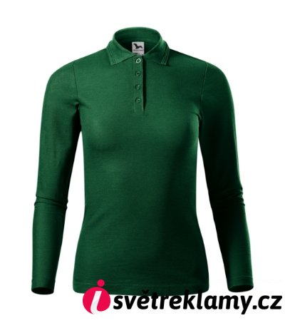 Pique Polo LS - Barva: královská modrá, Velikost: XS