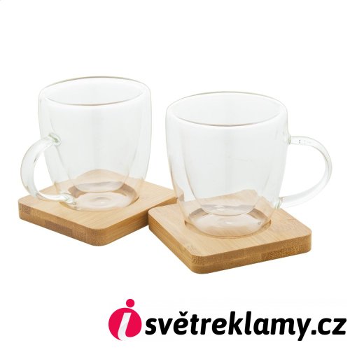 Mocaboo skleněná sada šálků na espresso