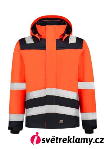 Midi Parka High Vis Bicolor - Barva: fluorescenční žlutá, Velikost: M