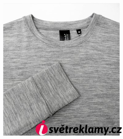 Merino Rise LS - Barva: tmavě šedý melír, Velikost: XL