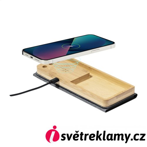 Atrova podložka pod myš s bezdrátovou nabíječkou