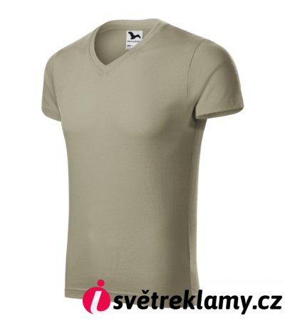 Slim Fit V-neck - Barva: bílá, Velikost: S