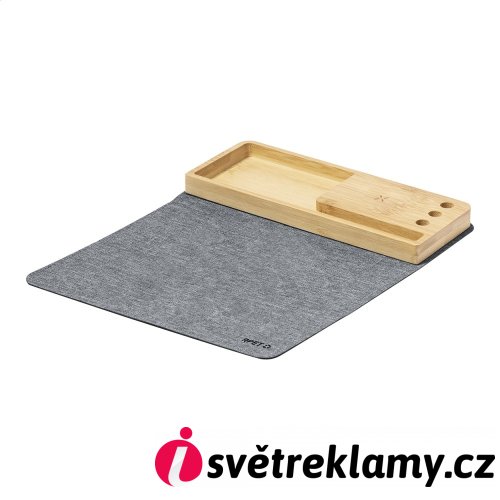 Atrova podložka pod myš s bezdrátovou nabíječkou