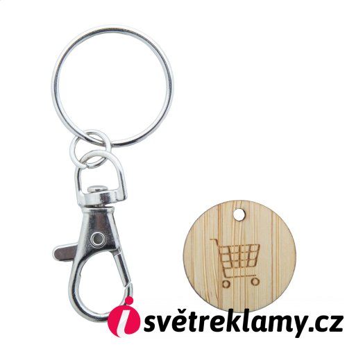 Boomarket přívěšek na klíče se žetonem do vozíku
