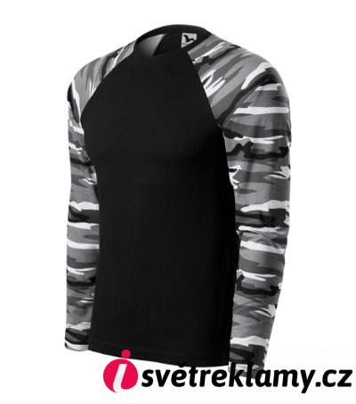 Camouflage LS - Barva: camouflage gray, Velikost: XS