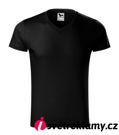 Slim Fit V-neck - Barva: bílá, Velikost: S