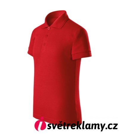 Pique Polo Free - Barva: tmavě šedý melír, Velikost: 158 cm/12 let