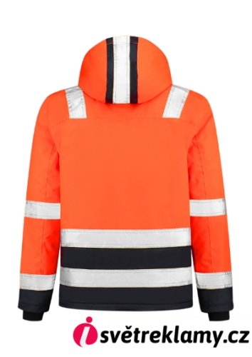 Midi Parka High Vis Bicolor - Barva: fluorescenční žlutá, Velikost: M