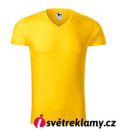 Slim Fit V-neck - Barva: bílá, Velikost: S