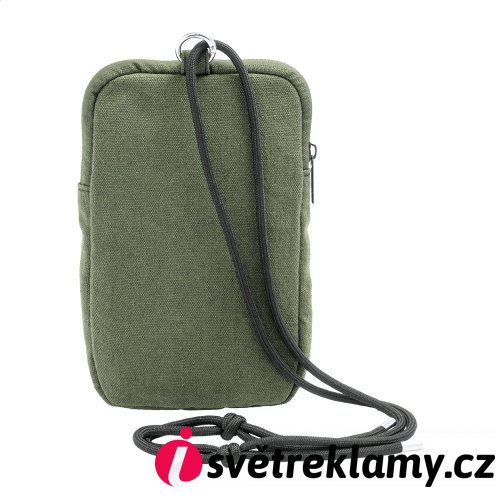 CanvaFon taška přes rameno z recyklovaného plátna na telefon