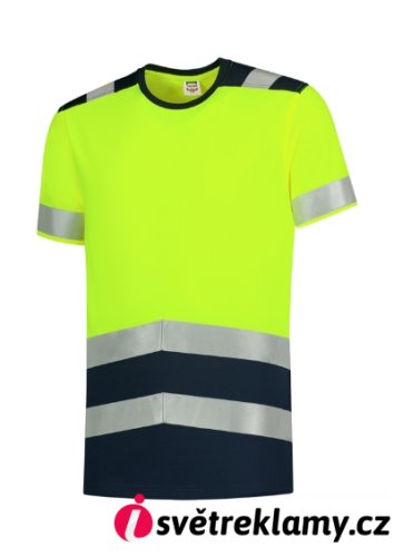 T-Shirt High Vis Bicolor - Barva: fluorescenční oranžová, Velikost: S