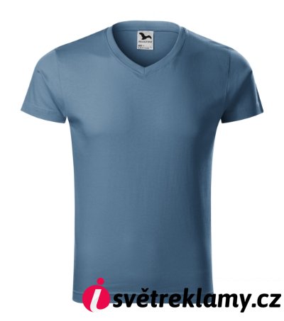 Slim Fit V-neck - Barva: bílá, Velikost: S