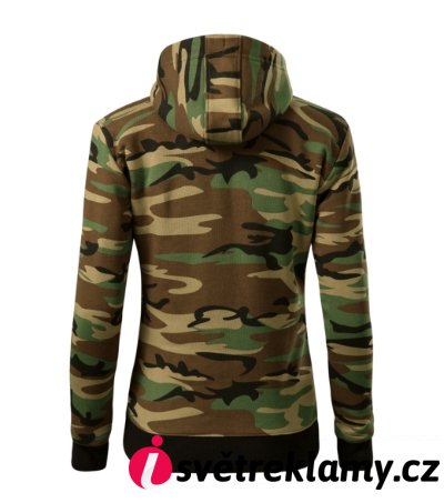 Camo Zipper - Barva: camouflage gray, Velikost: XS