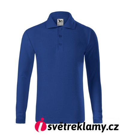 Pique Polo LS - Barva: nebesky modrá, Velikost: 158 cm/12 let