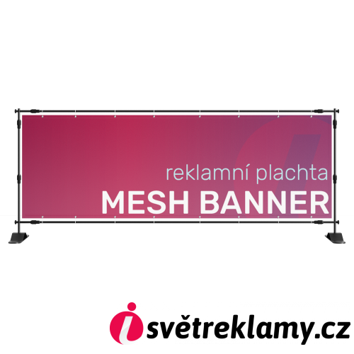 Mesh banner 3,4x1,74 m - pro stavební plot