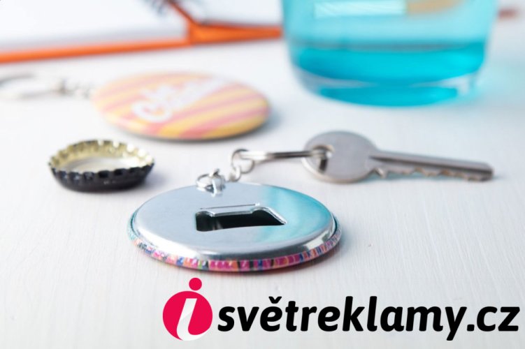 KeyBadge Bottle přívěšek na klíče s plackou