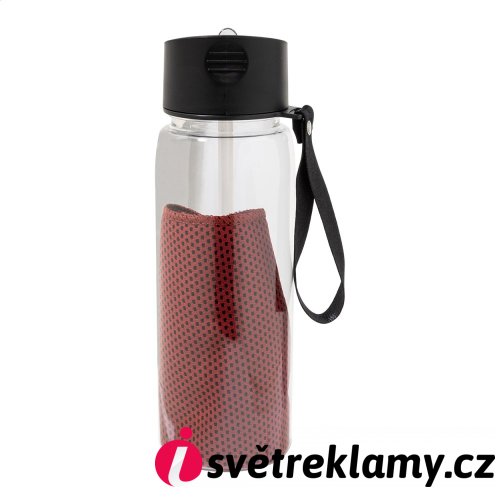 Fitmax sportovní lahev z RPET s ručníkem