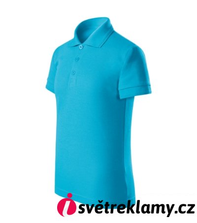 Pique Polo Free - Barva: tmavě šedý melír, Velikost: 158 cm/12 let