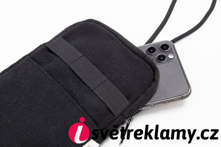 CanvaFon taška přes rameno z recyklovaného plátna na telefon