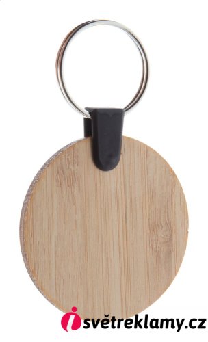 Bambry kulatý přívěšek na klíče z bambusu