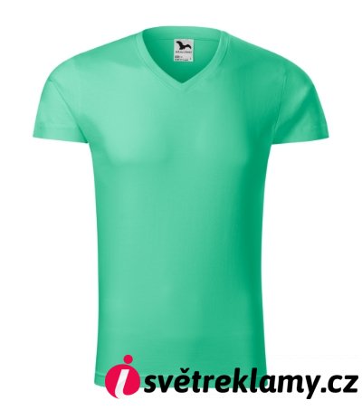 Slim Fit V-neck - Barva: bílá, Velikost: S