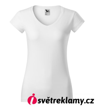 Fit V-neck - Barva: bílá, Velikost: XS