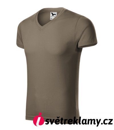 Slim Fit V-neck - Barva: bílá, Velikost: S