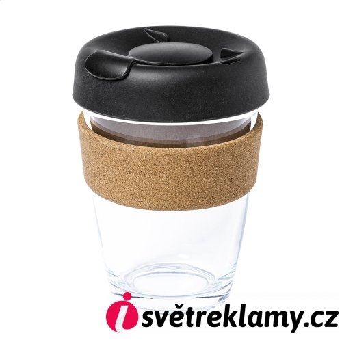 Corgla cestovní skleněný hrnek