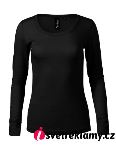 Merino Rise LS - Barva: tmavě šedý melír, Velikost: S