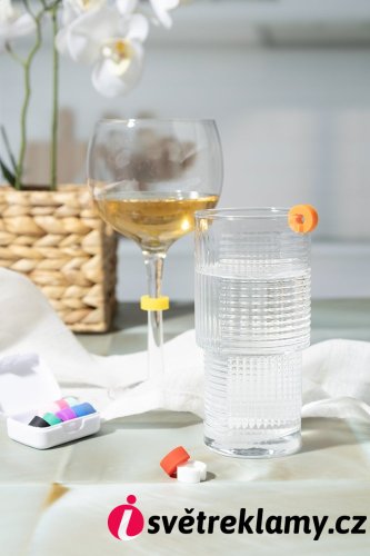 Cupperty sada rozlišovačů na skleničky