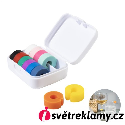 Cupperty sada rozlišovačů na skleničky