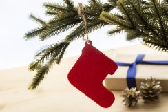 Joulox Ozdoba na vánoční stromek RPET, Santa boots