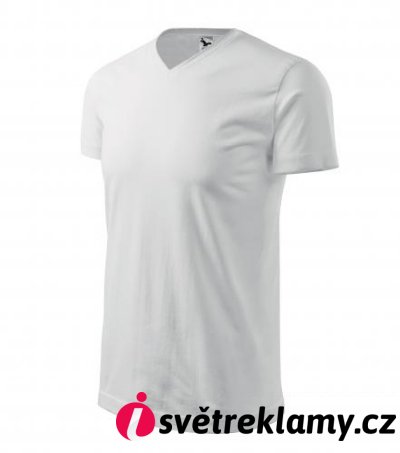 Heavy V-neck - Barva: bílá, Velikost: S