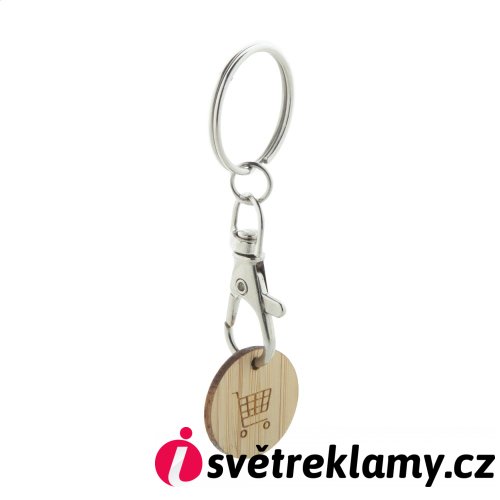 Boomarket přívěšek na klíče se žetonem do vozíku