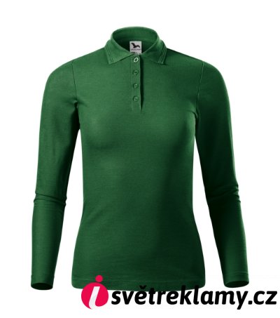 Pique Polo LS - Barva: královská modrá, Velikost: XS