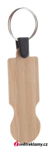 BooCart EU přívěšek na klíče se žetonem z bambusu