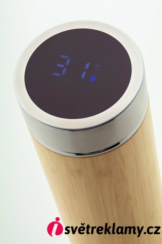 Temboo termoska s teploměrem