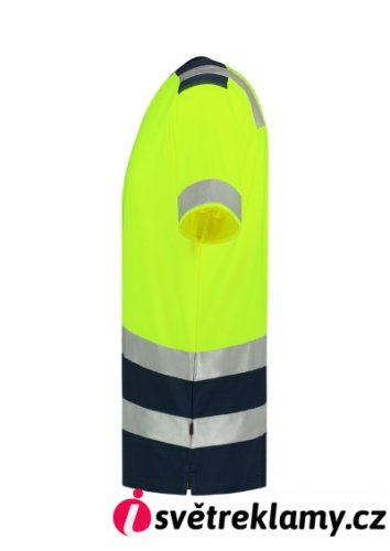 T-Shirt High Vis Bicolor - Barva: fluorescenční oranžová, Velikost: S