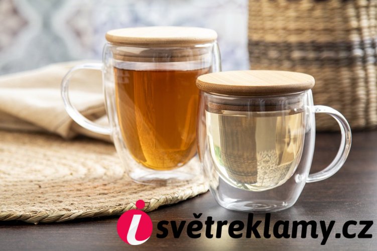 Grobina skleněný termo hrnek