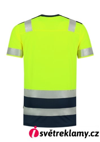 T-Shirt High Vis Bicolor - Barva: fluorescenční oranžová, Velikost: S