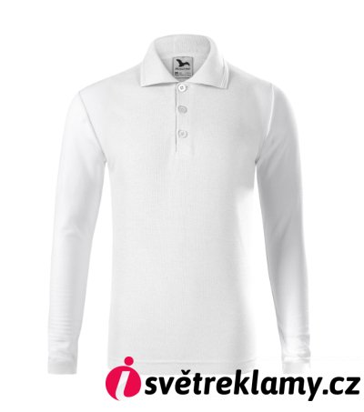 Pique Polo LS - Barva: nebesky modrá, Velikost: 158 cm/12 let