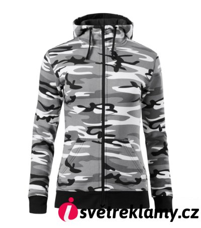 Camo Zipper - Barva: camouflage gray, Velikost: XS
