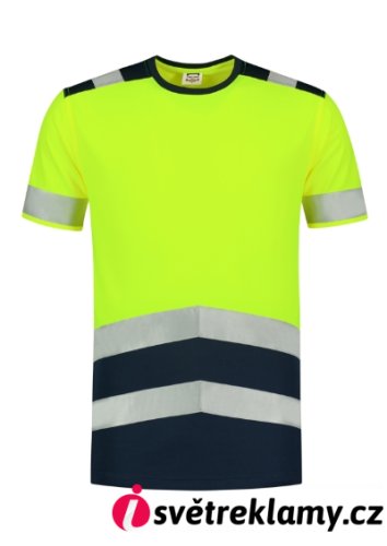 T-Shirt High Vis Bicolor - Barva: fluorescenční oranžová, Velikost: S