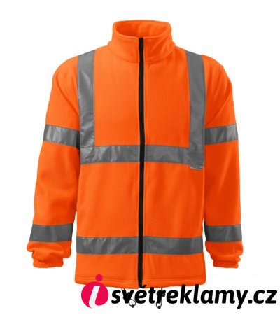 HV Fleece Jacket - Barva: fluorescenční žlutá, Velikost: M