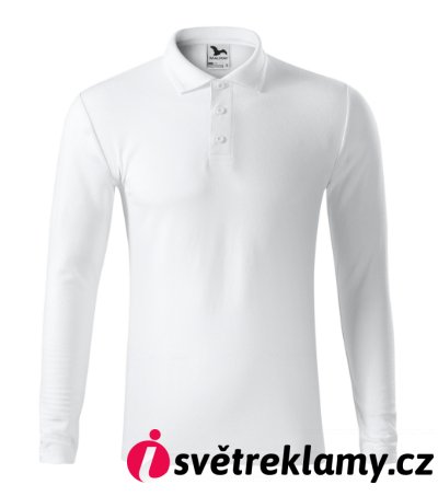 Pique Polo LS - Barva: bílá, Velikost: S