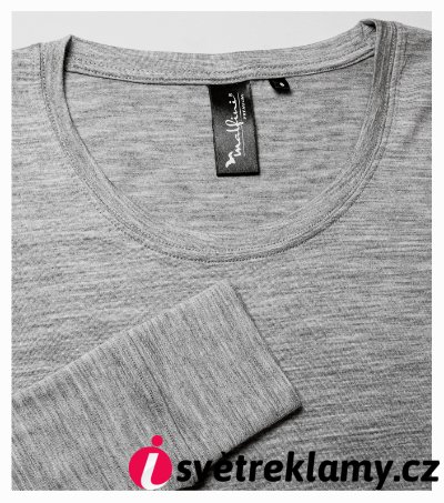 Merino Rise LS - Barva: tmavě šedý melír, Velikost: S